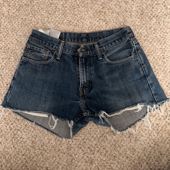 Levi's Pants - Levi's Dark Blue Jean Shorts